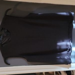 Black sleeveless top